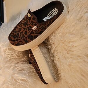 Hey Dude Women's Leopard Slip-On AUSTIN